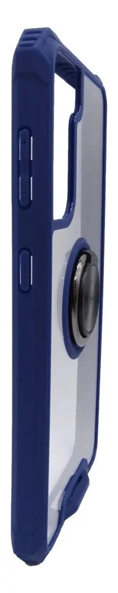 CARCASA AZUL PARA SAMSUNG S21 PLUS CON SOPORTE RING - 4