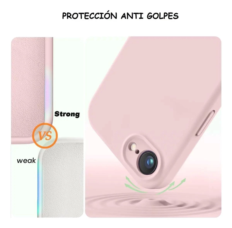 CARCASA DE SILICONA PARA IPHONE COMPATIBLE CON TODOS LOS  - 4