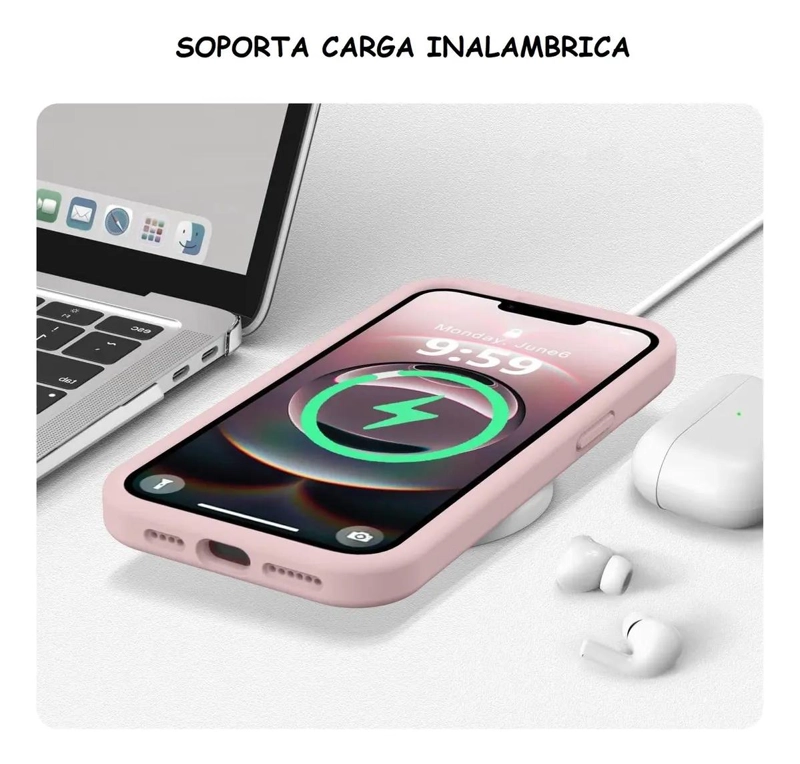 CARCASA DE SILICONA PARA IPHONE COMPATIBLE CON TODOS LOS  - 5