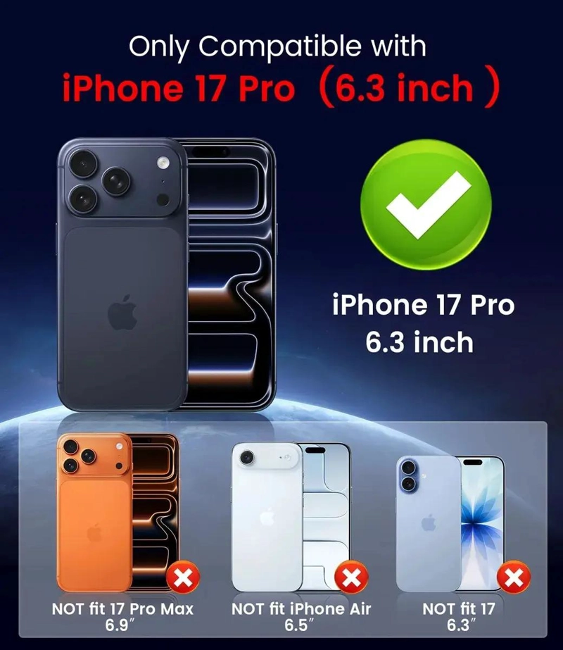 CARCASA METALIZADA COMPATIBLE MAGSAFE PARA IPHONE 17 PRO - 4