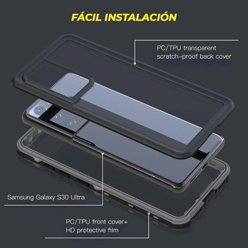 CARCASA BLINDADA PARA SAMSUNG S21 RESISTENTE AL AGUA Y CA - 5