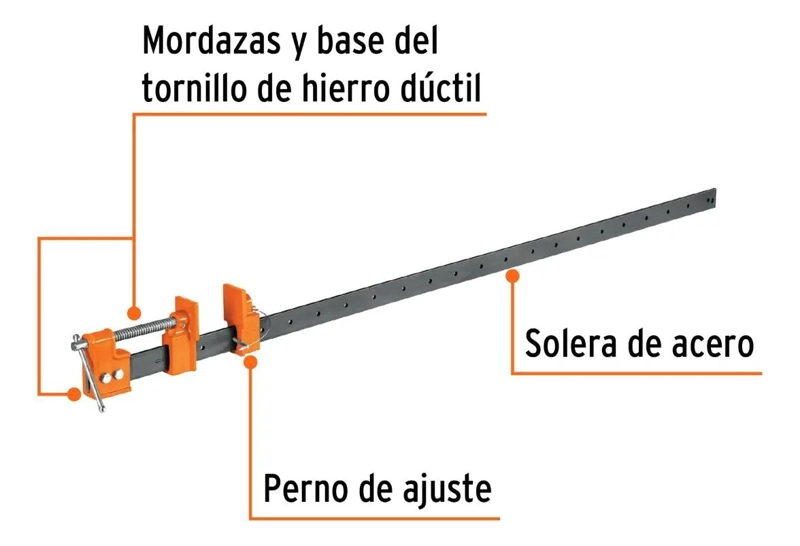 PRENSA TIPO SARGENTO 120 CM PARA SUJECION - 3
