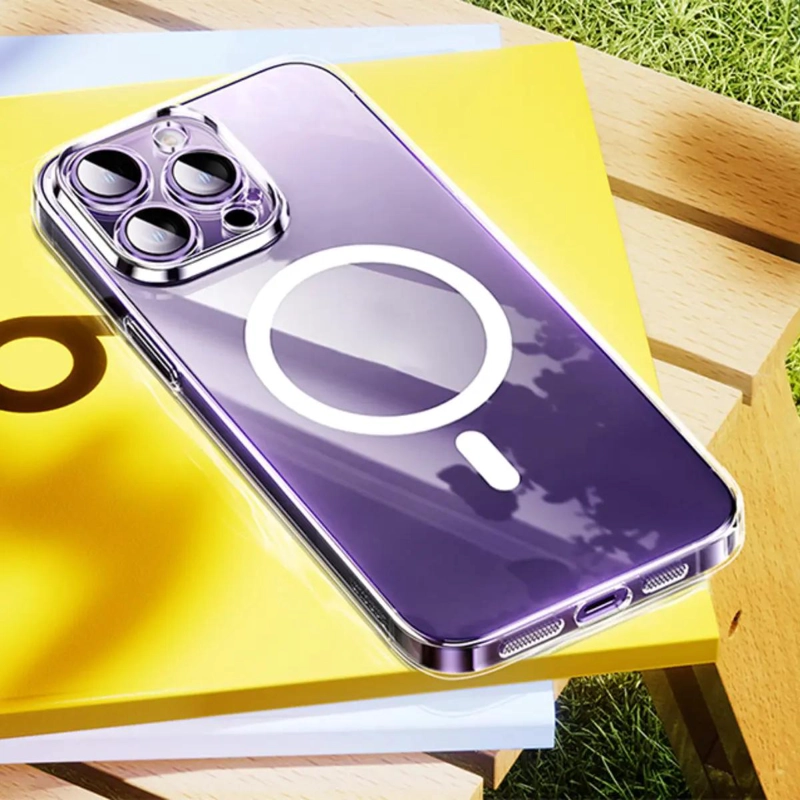 CARCASA TRANSPARENTE CON MAGSAFE PARA IPHONE 15 PRO MAX - 3