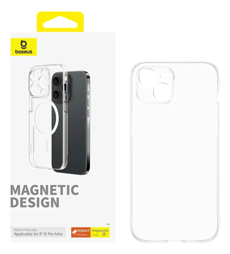 CARCASA TRANSPARENTE CON MAGSAFE PARA IPHONE 15 PRO MAX - 5