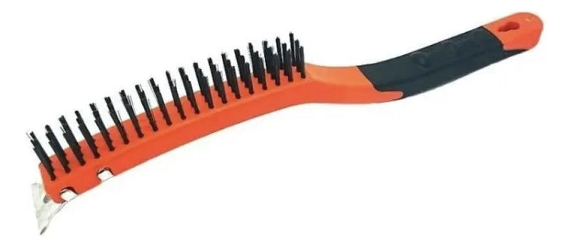 GENÉRICO CEPILLO DE ALAMBRE CON RASPADOR 14 CM