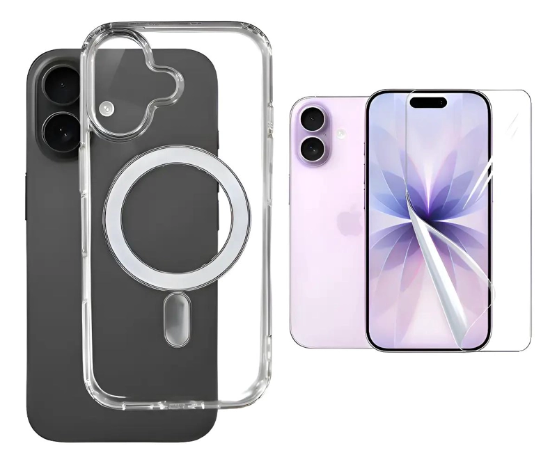 GENÉRICO CARCASA CON MAGSAFE PARA IPHONE 17 Y LAMINA DE VIDRIO