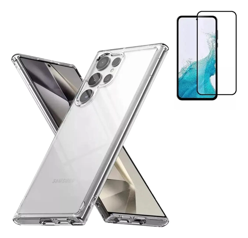 GENÉRICO KIT FUNDA SILICONA Y VIDRIO TEMPLADO PARA GALAXY S25