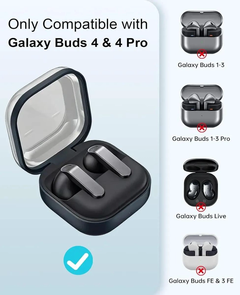FUNDA PROTECTORA Y KIT DE LIMPIEZA PARA GALAXY BUDS 4 Y 4 - 4