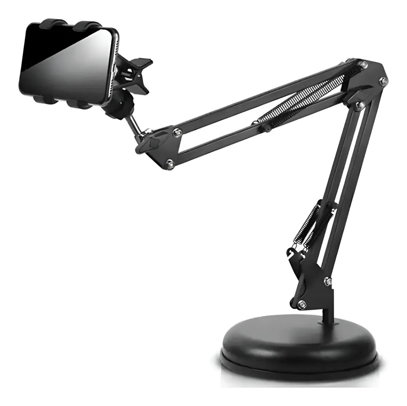 SOPORTE PLEGABLE PARA CELULAR Y TABLET CON BASE DE MESA - 1