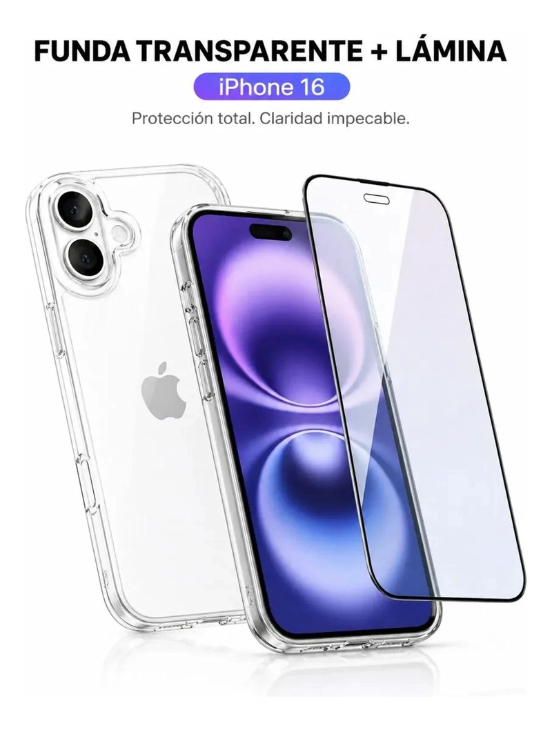FUNDA DE SILICONA CON MICA PARA IPHONE 16 PRO MAX - 3