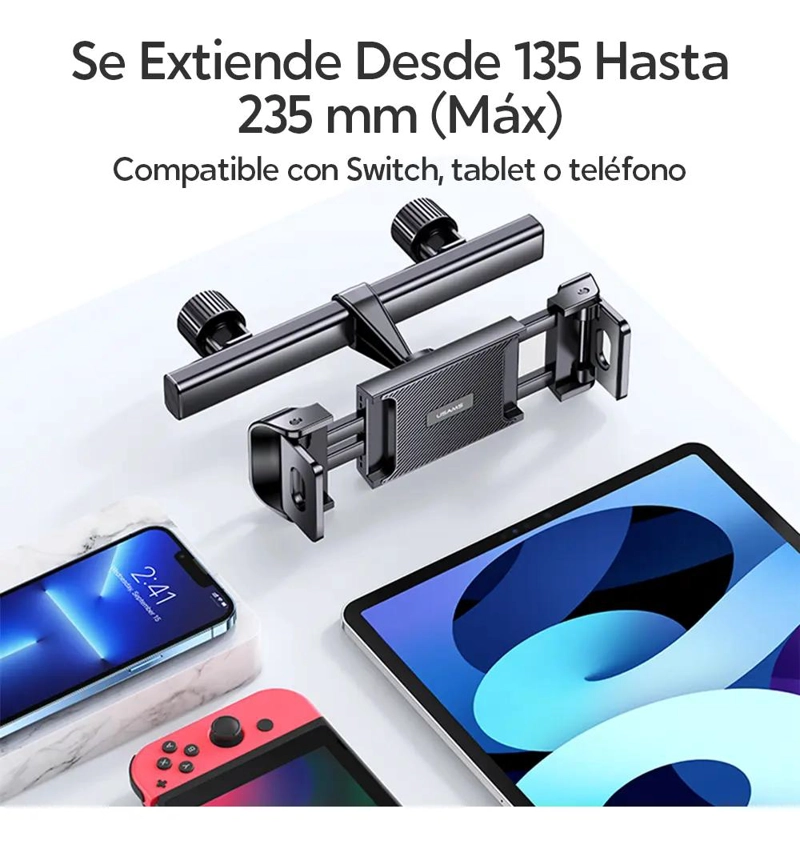 SOPORTE PARA CELULAR EN ASIENTO TRASERO DE AUTO - 2