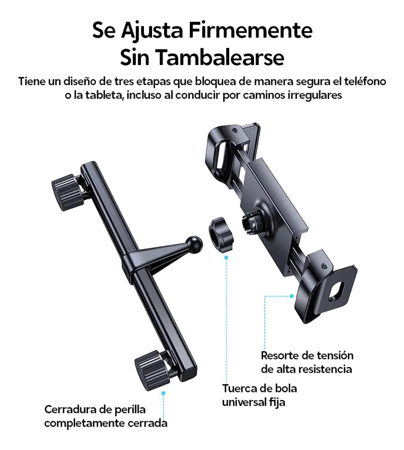 SOPORTE PARA CELULAR EN ASIENTO TRASERO DE AUTO - 4