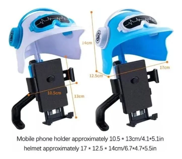 SOPORTE PARA TELE FONO DE MOTO CON PROTECTOR SOLAR - 4