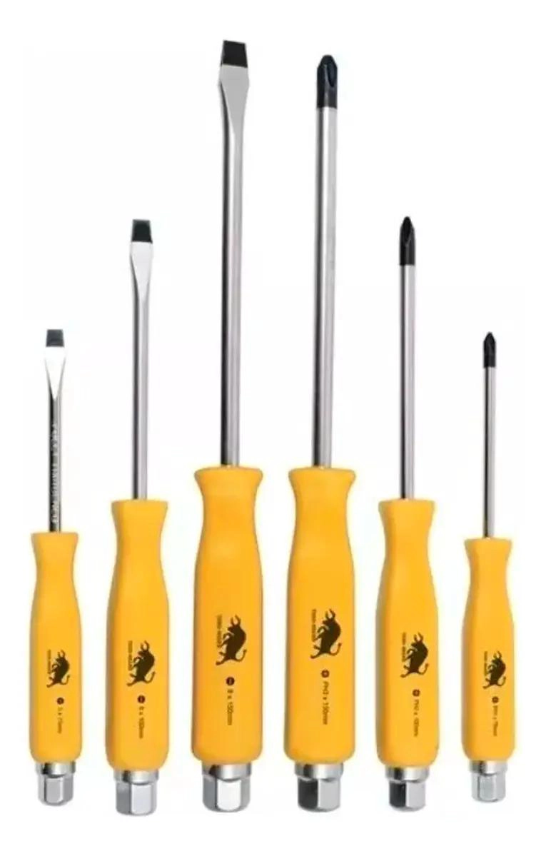 KIT DE DESTORNILLADORES SURTIDO ERGONOMICO - 6