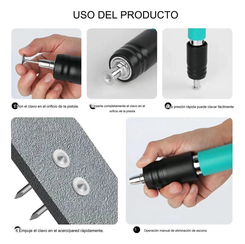 PISTOLA DE FIJACION PORTATIL PARA CLAVOS - 6
