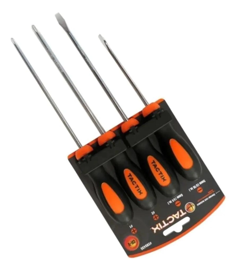 ATORNILLADOR CON MANGO ERGONOMICO 4 PIEZAS - 2