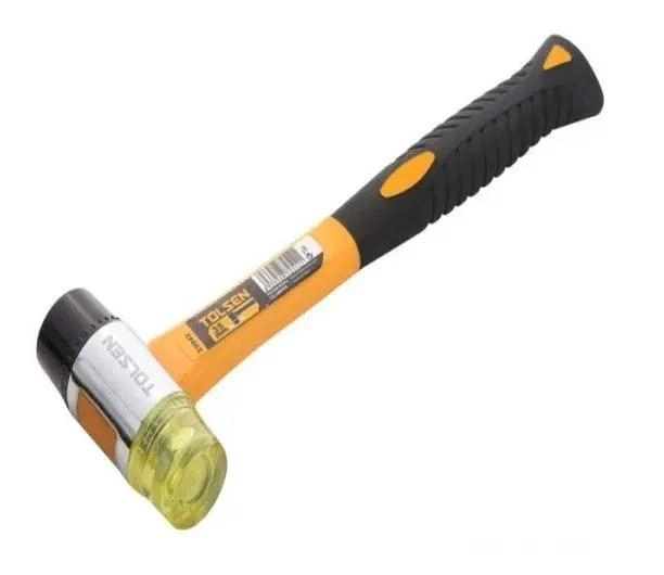 MARTILLO DE CABEZA PVC GOMA 35MM MANGO FIBRA - 1