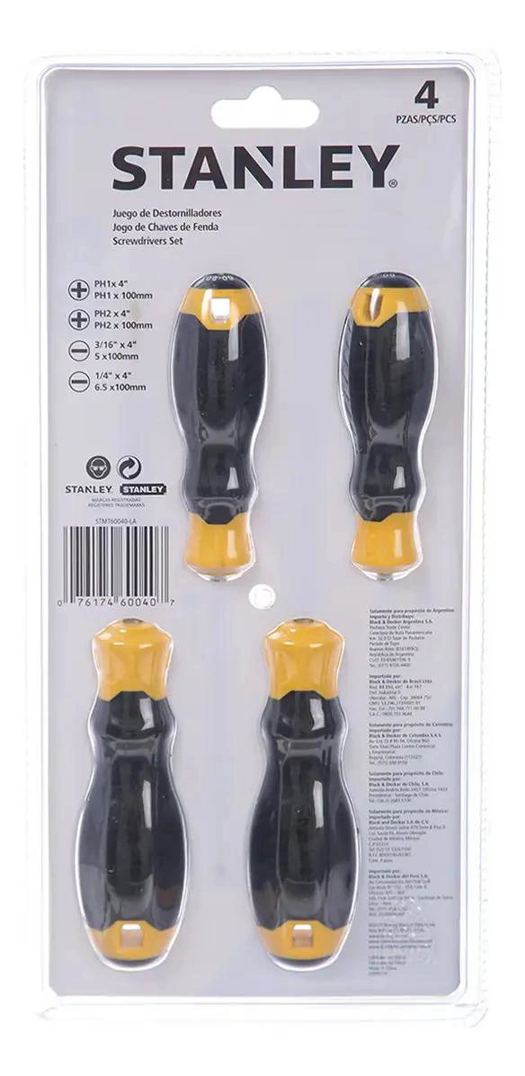 JUEGO DE DESARMADORES 4 PIEZAS CON MANGO ERGONOMICO - 7