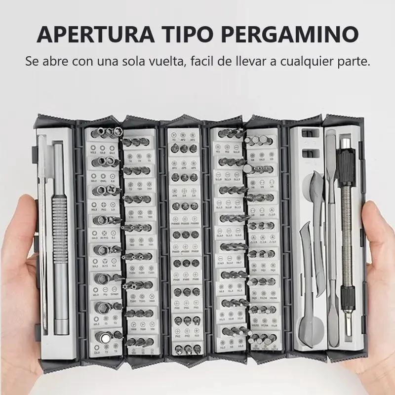 KIT DE BROCAS Y PUNTAS DE DESTORNILLADOR 128 PIEZAS - 4