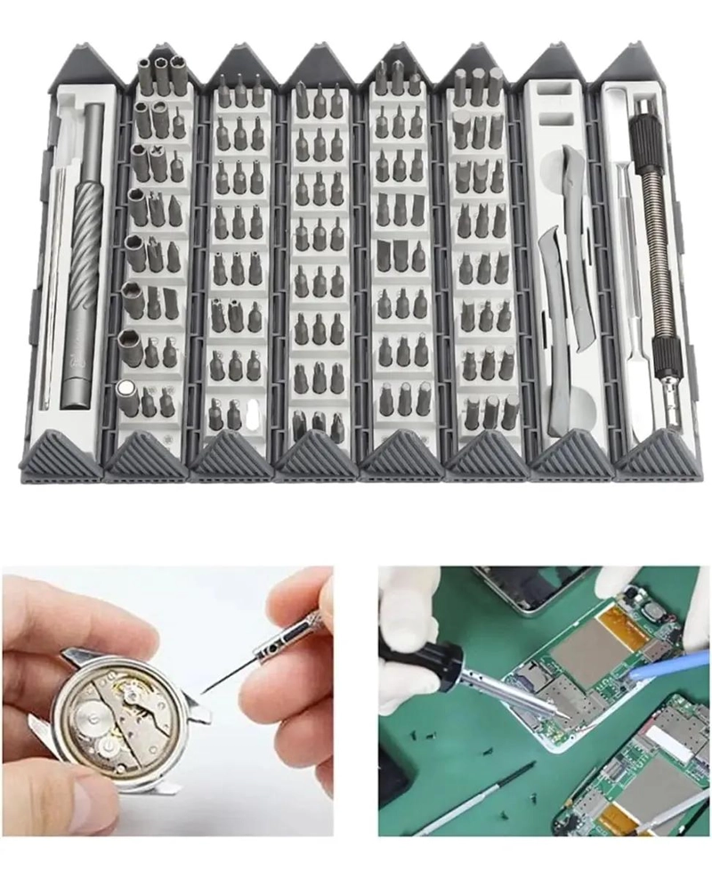 KIT DE BROCAS Y PUNTAS DE DESTORNILLADOR 128 PIEZAS - 6