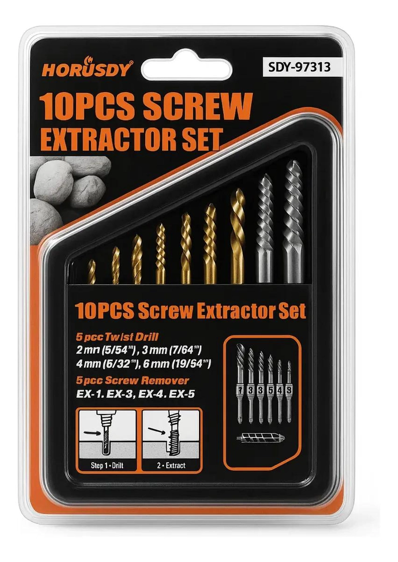 SET EXTRACTOR DE TORNILLOS 10 PIEZAS - 2