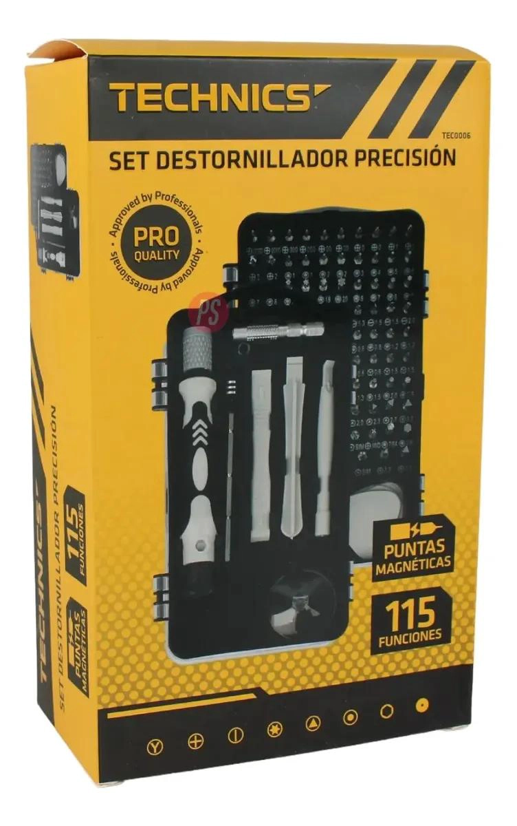 SET DE DESTORNILLADOR DE PRECISION 115 PIEZAS - 6