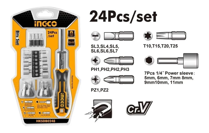 DESTORNILLADOR 24 EN 1 CON MANGO PLEGABLE - 2