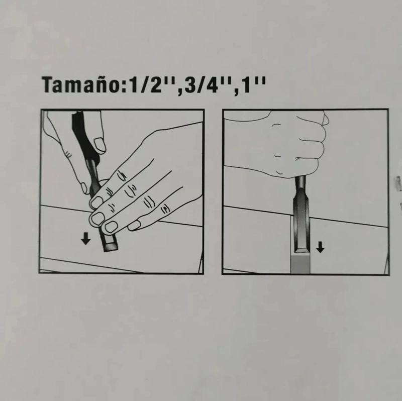JUEGO DE FORMONES DE ACERO AL CARBONO 3 PIEZAS - 4