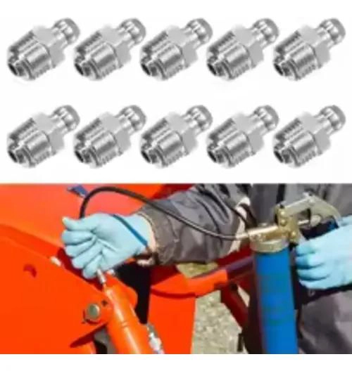 ACCESORIOS DE GRASA ACERO INOXIDABLE 10 UNIDADES - 2