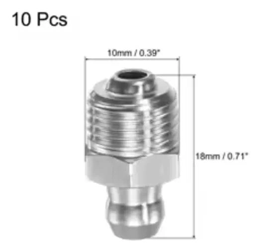 ACCESORIOS DE GRASA ACERO INOXIDABLE 10 UNIDADES - 4