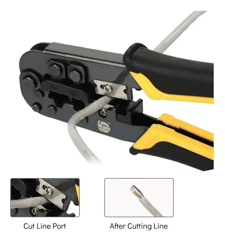 ALICATE CRIMPEADOR 8P8C RJ-45 Y 6P6C RJ-12 - 3