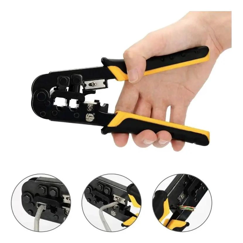 ALICATE CRIMPEADOR 8P8C RJ-45 Y 6P6C RJ-12 - 4