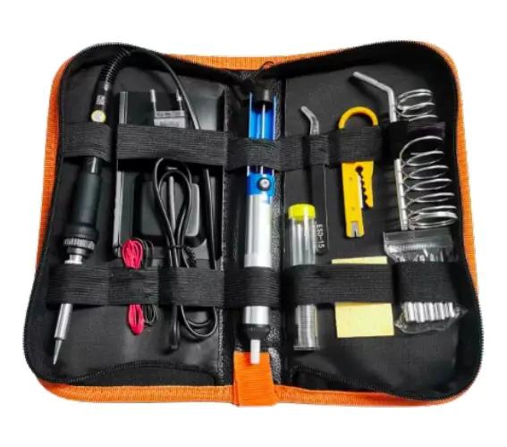 KIT DE HERRAMIENTAS PARA ELECTRONICA CON CAUTIN - 2