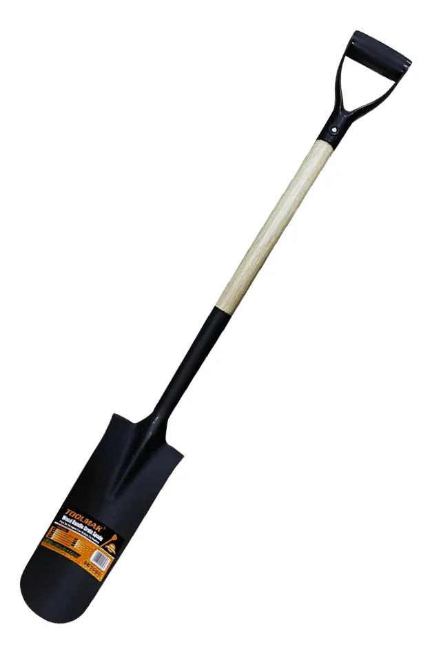 PALA HOYERA MANGO MADERA 50 CM CABEZA METALICA - 1