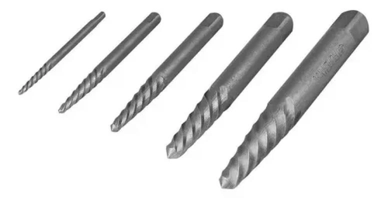 EXTRACTOR DE TORNILLOS DAÑADOS 5 PIEZAS 1/8 A 3/4 - 4