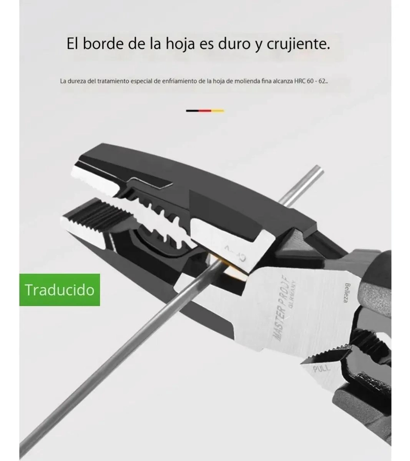 ALICATE MULTIFUNCION 20CM CON AISLAMIENTO TE RMICO - 2