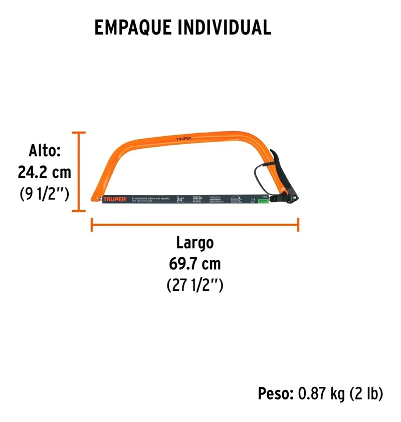 ARCO DE SIERRA 61 CM PARA JARDINERIA - 3