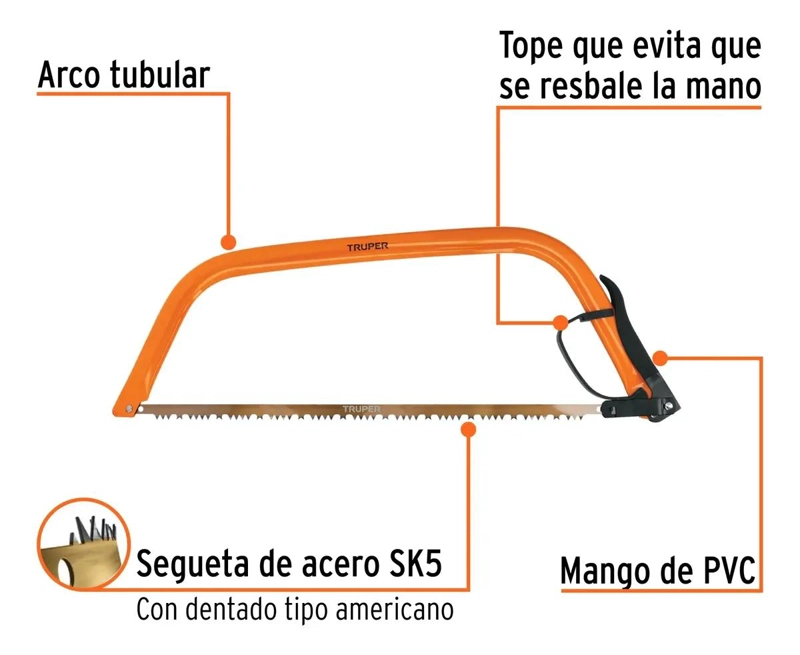 ARCO DE SIERRA 61 CM PARA JARDINERIA - 5