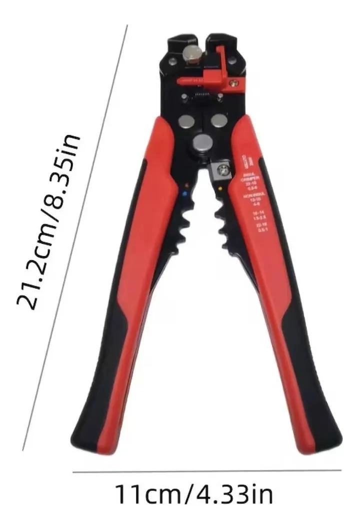 PELACABLES Y CRIMPADORA PLEGABLE ROJO - 3