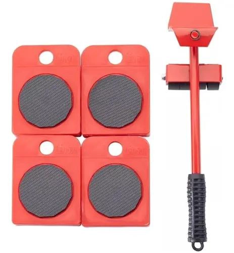 JUEGO DE ELEVADORES DE MUEBLES CON RUEDAS - 1