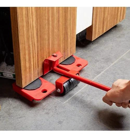 JUEGO DE ELEVADORES DE MUEBLES CON RUEDAS - 6