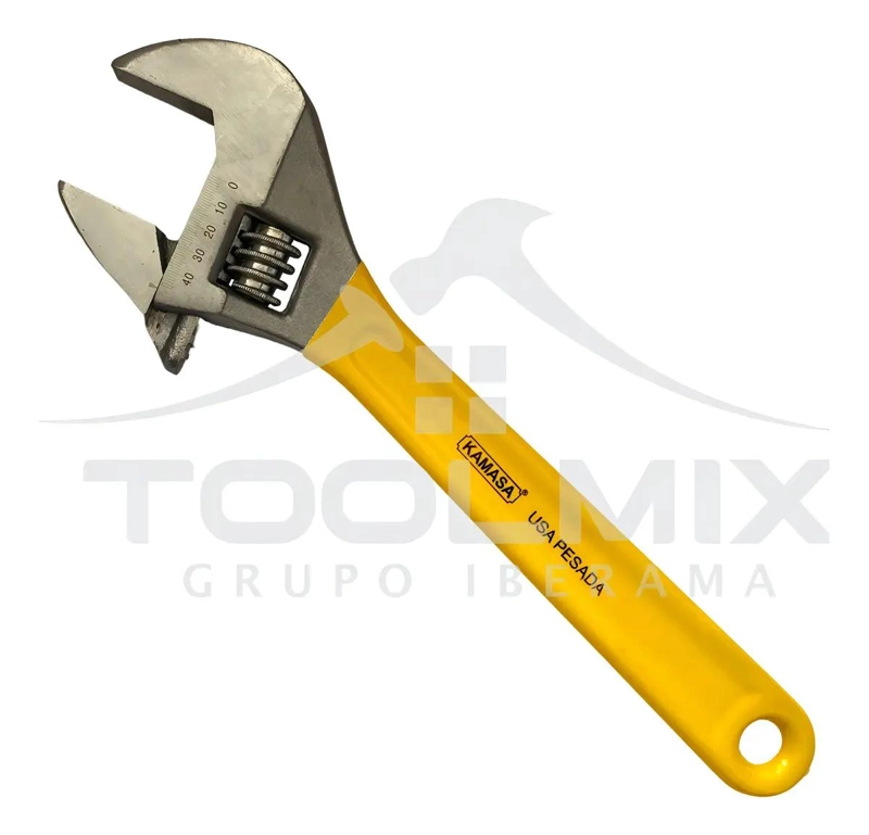 LLAVE FRANCESA AJUSTABLE 15 PULGADAS COLOR AMARILLO - 2