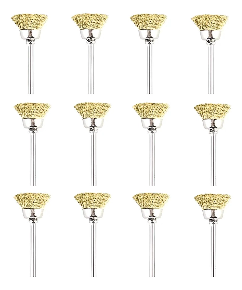 CEPILLO DORADO FORMA COPA PARA MINI TALADROS - 1