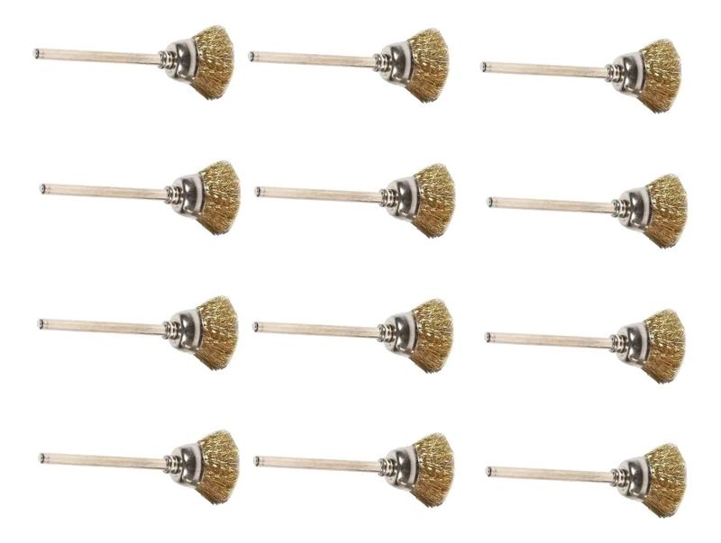 CEPILLO DORADO FORMA COPA PARA MINI TALADROS - 2