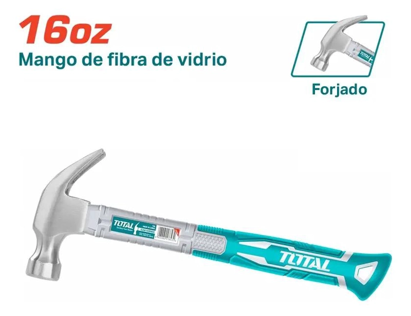 MARTILLO CARPINTERO MANGO DE FIBRA 16OZ - 2