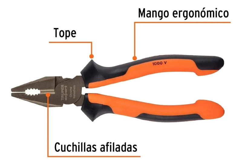 PINZA PARA ELECTRICISTA 7' ALTA PALANCA - 4