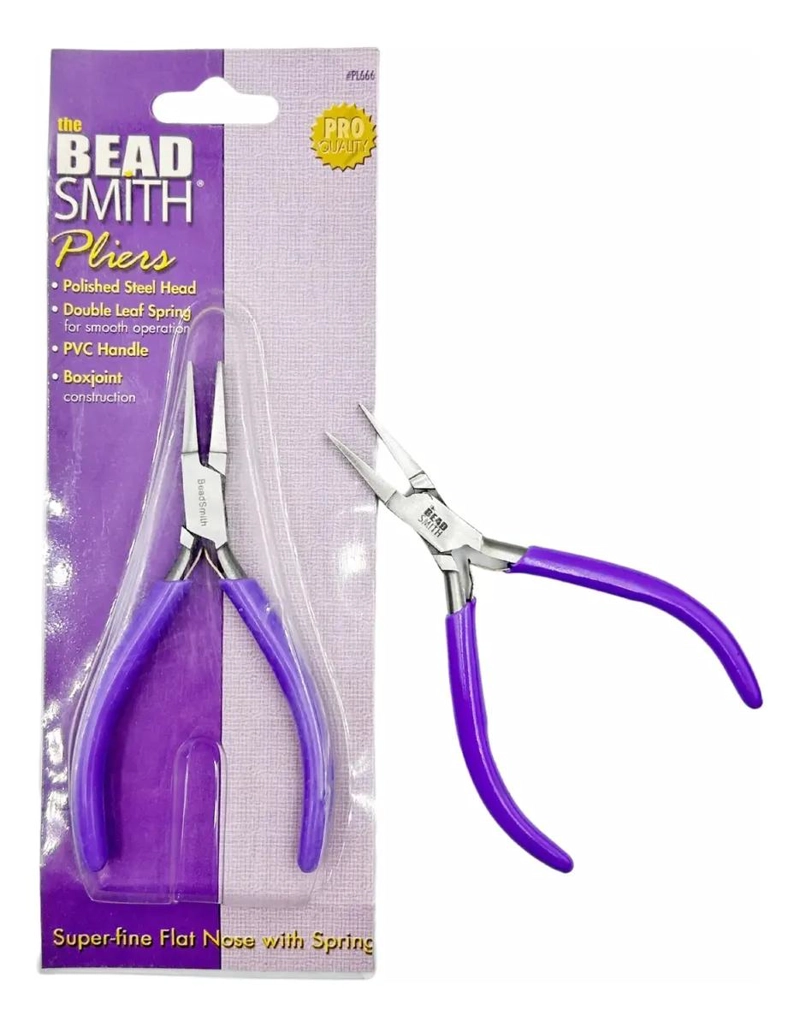 PINZA PARA BISUTERIA PUNTA CUADRADA COLOR LILA - 1