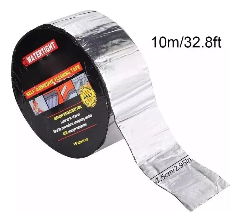 CINTA DE SELLADO DE BUTILO IMPERMEABLE 10MTS - 10