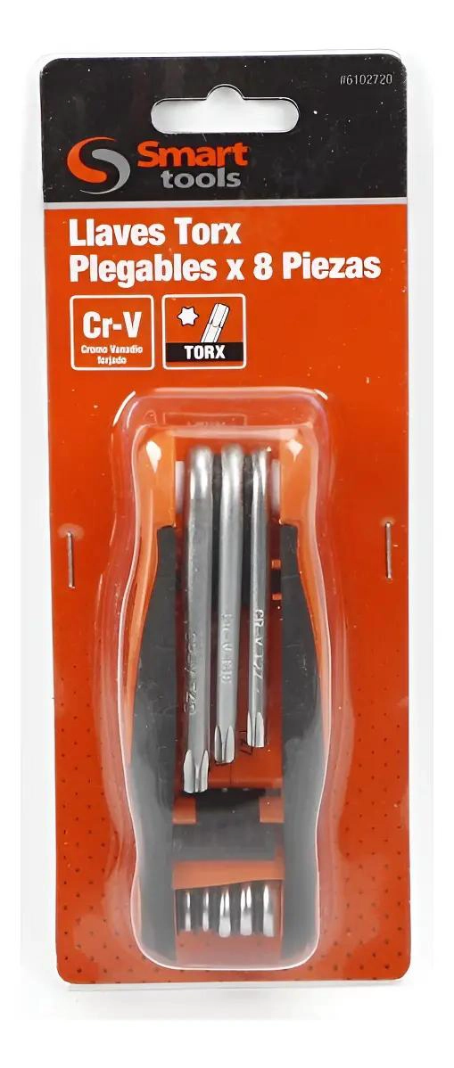 JUEGO DE LLAVES TORX PLEGABLES 8 PIEZAS - 1