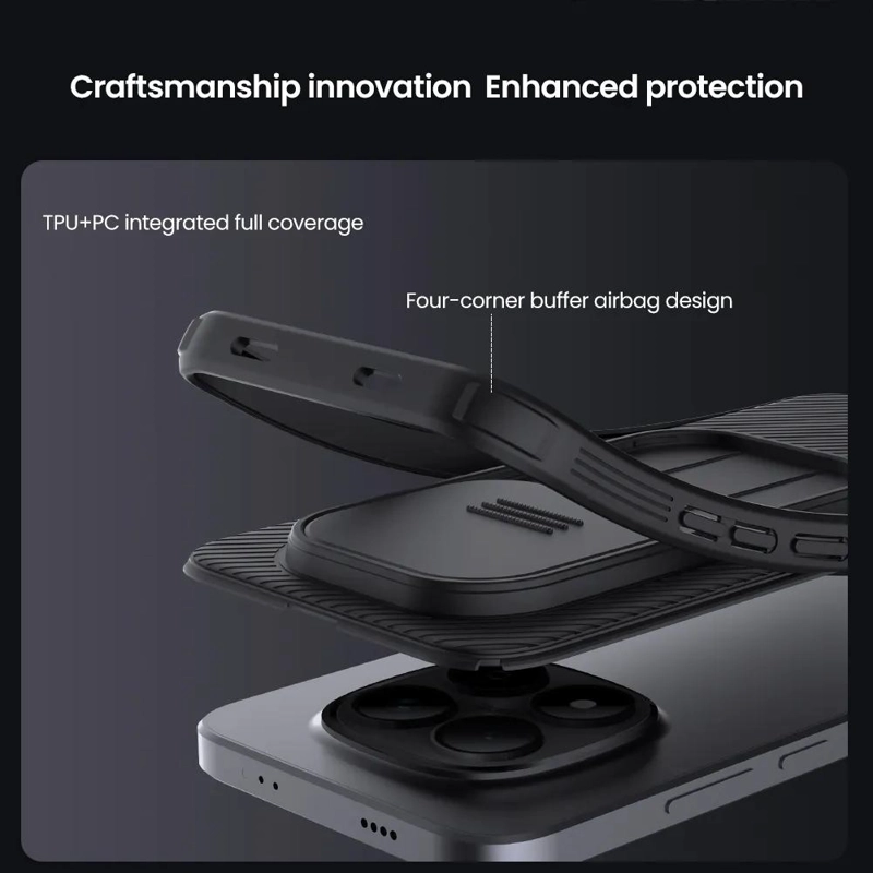 CARCASA PROTECTORA CON CAMSHIELD PARA REDMI NOTE 15 PRO 5 - 5
